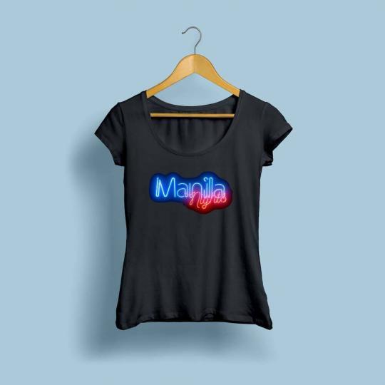 Manila-NIghts-Women's-Black-T-
